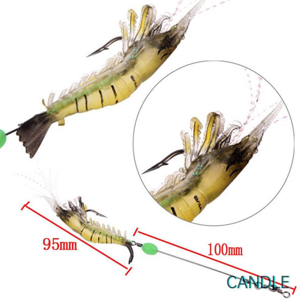 Set 5 Mồi Câu Cá Giả Hình Tôm