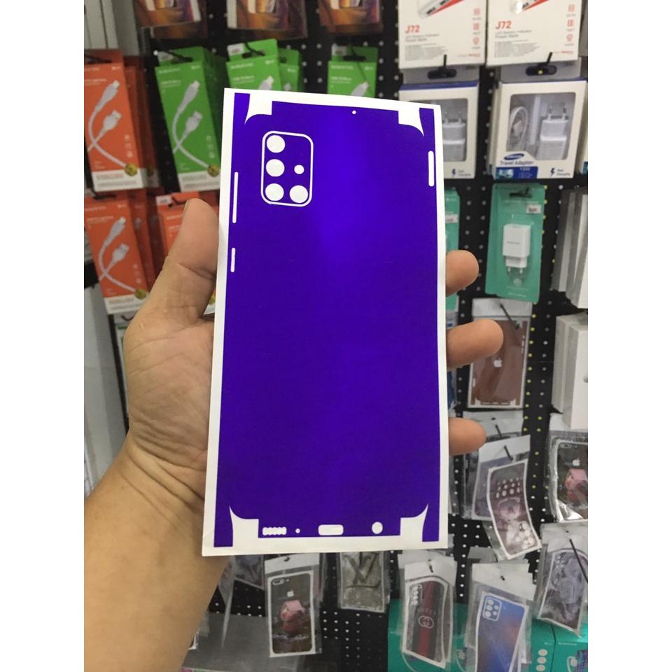 Miếng Dán Skin full viền Dành Cho Điện Thoại Samsung A72 / A52 / A32 / A71 / A51 / A31 / A21s / A70 / A22 / A12 / A02s / M51 / A20s