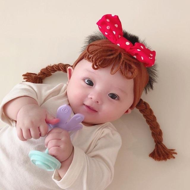 Băng đô tết tóc cho bé