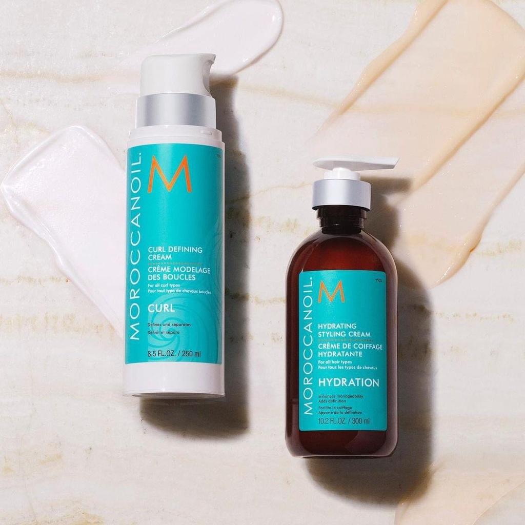 Kem tạo kiểu dưỡng ẩm Moroccanoil Hydrating Styling Cream 300ML chính hãƞg + Tặng gội xả gói Karseell 15ml*2