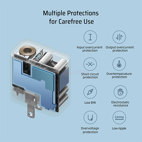 Cốc sạc Cuktech GaN 1Type-C 65W PD3.0 AD651N - Hàng chính hãng