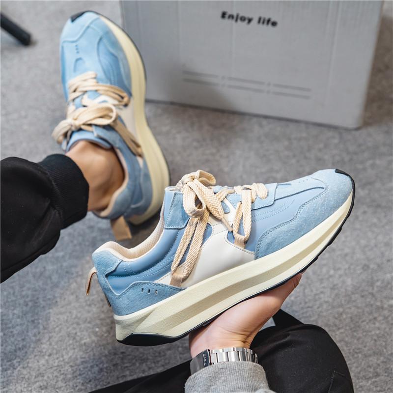 Đáy Dày Thoáng Khí Chống Trơn Trượt Chạy Bộ Người Mùa Hè Mới Thể Thao Nam Giày Sneakers Thời Trang Thoải Mái Chịu Mài Mòn Thường Ngày Color: Beige Shoe Size: 44