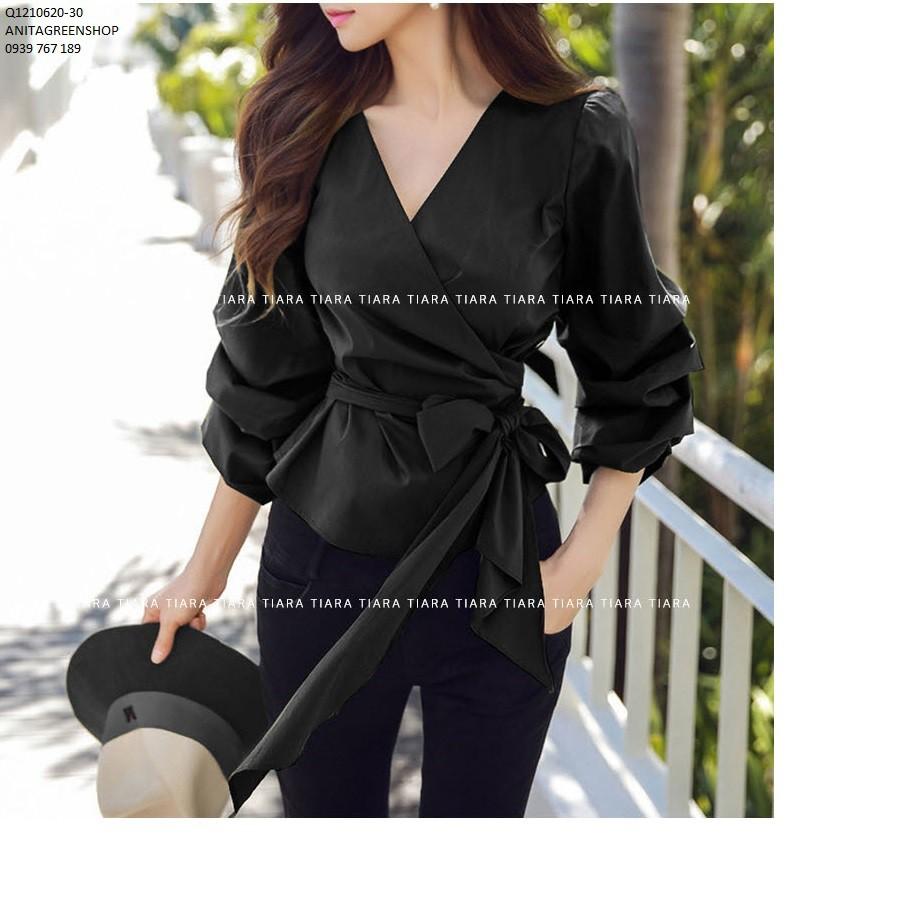 Q1210620 ÁO SATIN NỮ DÀI TAY