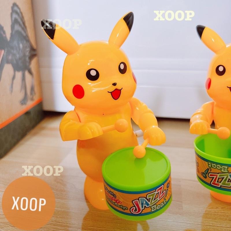 Đồ chơi ! Pikachu đánh trống vặn cót cho bé