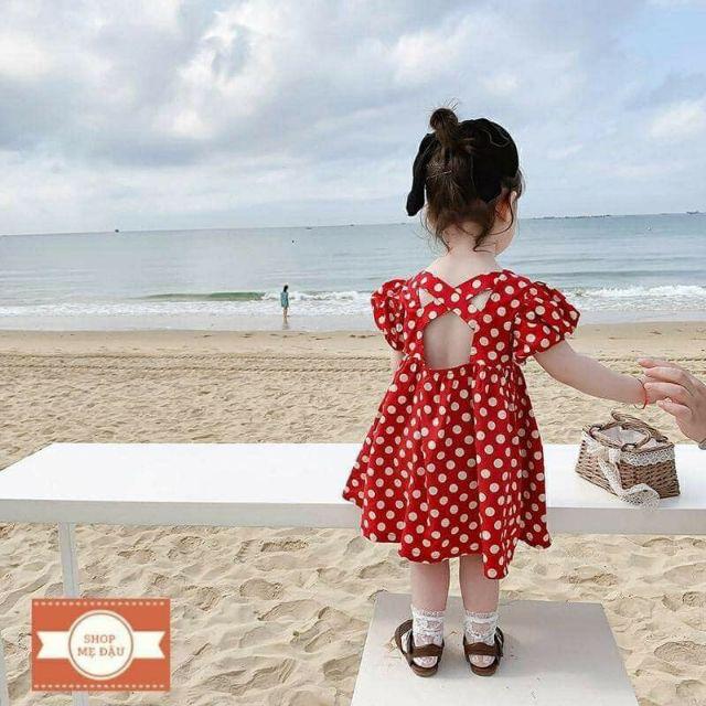 BÁN SỈ VÁY BI CÁNH TIÊN 2 MÀU CHO BÉ