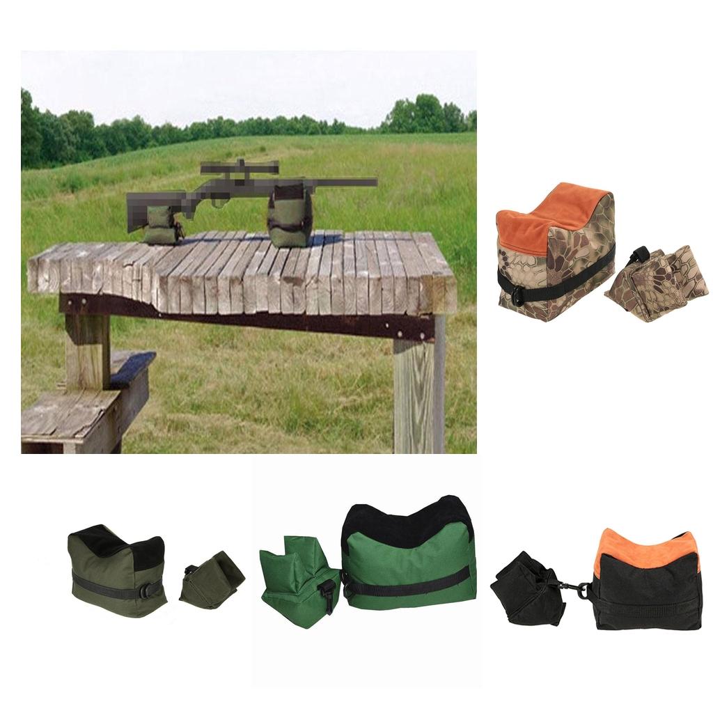 Front & Rear Hunting Bench Bag Camouflage+Black