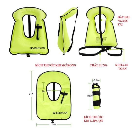 Áo Phao Bơi Cao Cấp An Toàn Snorkel Vest Dạng Phao Cứu Sinh Phù Hợp Với Cả Người Lớn Và Trẻ Em