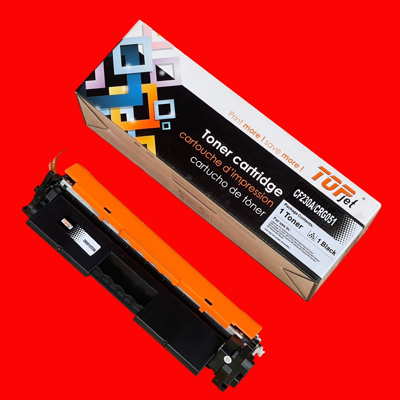 Hộp mực 30A/ 051 ( CF230A/ Canon 051): Cho máy in HP Laser M203a/ 227dw/ Canon LBP 160/ LBP 161dn/ LBP 162dw/ MF269DW ( Topjet - Hàng nhập khẩu )