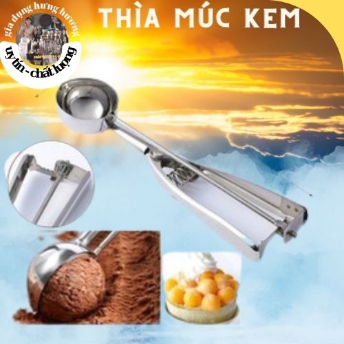 Kẹp múc kem inox size 5cm