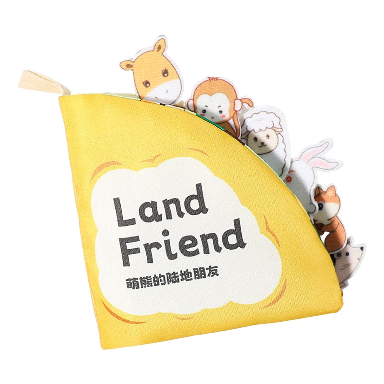 Cartoon First Book Early Educational Sensory Toy Memory Rustling Sound for Toddlers Baby