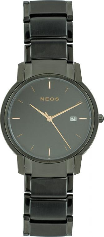 Đồng hồ Neos N-30853M nam dây thép đen