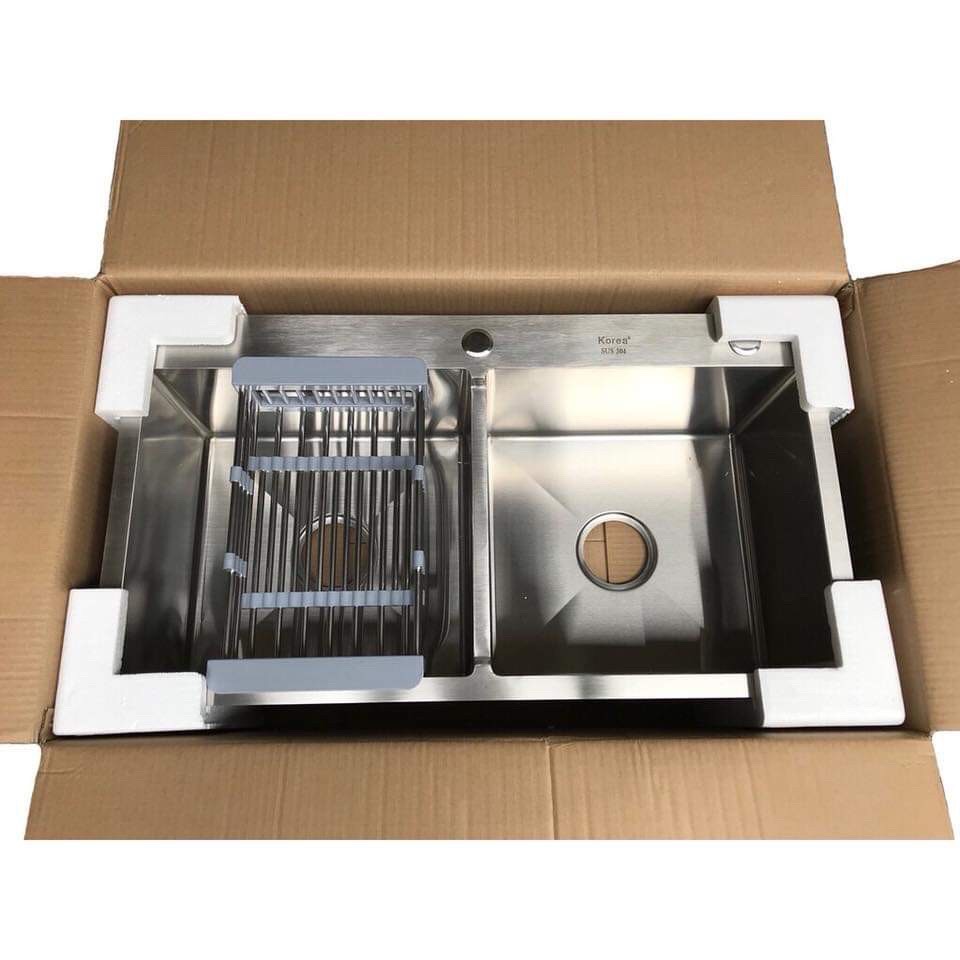 Chậu rửa chén bát inox đúc hố cân