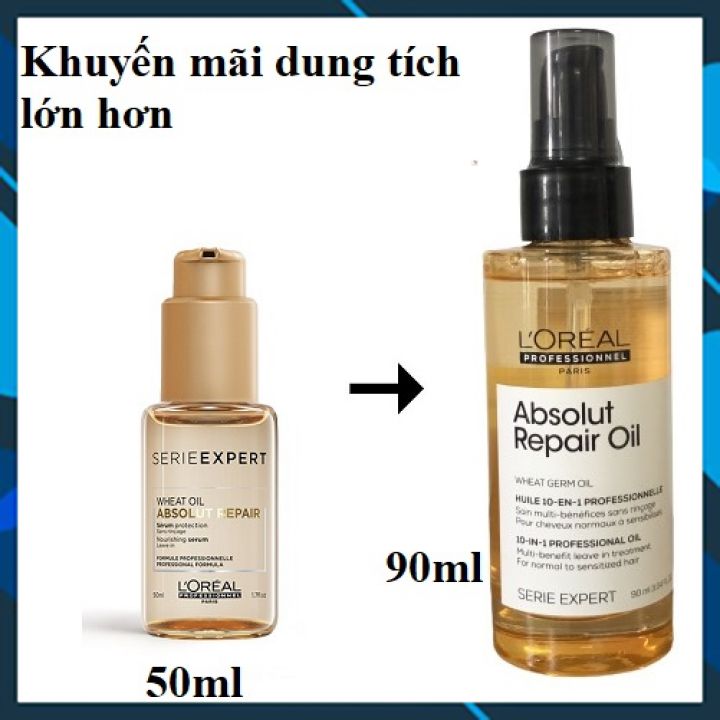 Tinh dầu dưỡng tóc Loreal Serie Expert Absolut Repair Double Serum for sealing split ends for very damaged hair 50ML