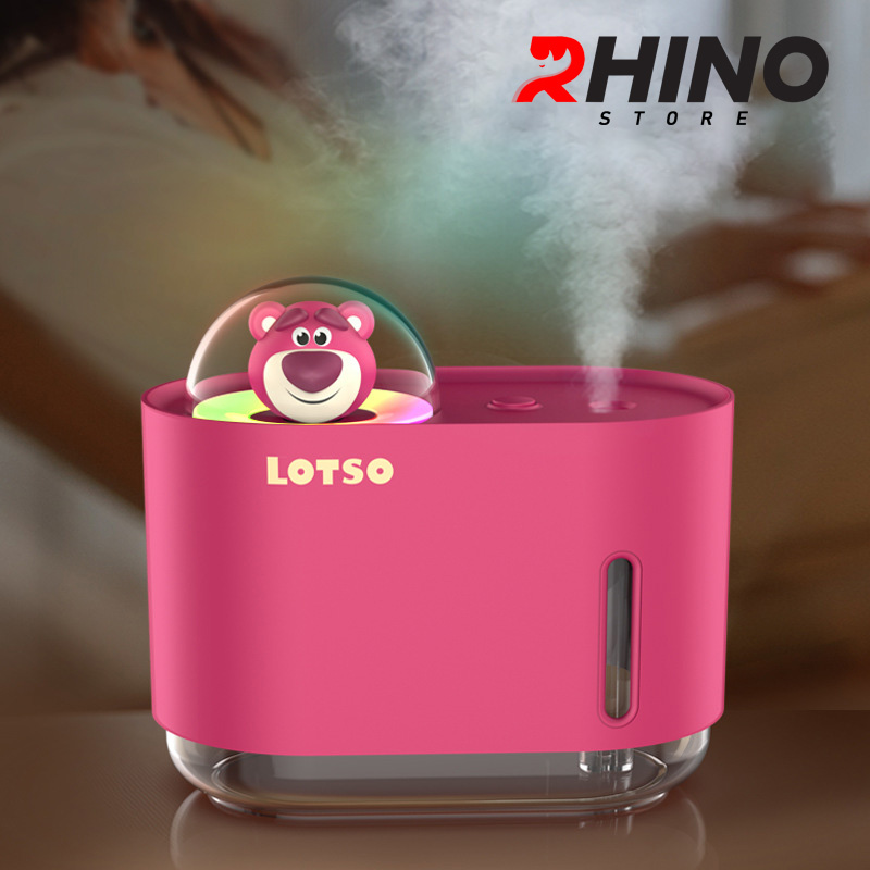 Máy phun sương tạo ẩm Rhino H905, dung tích 300ml, tích hợp đèn ngủ hàng chính hãng