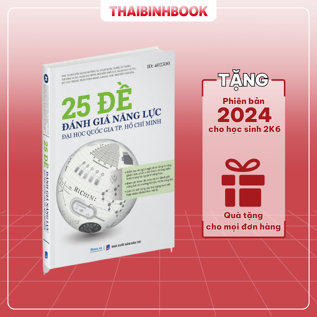 Sách 25 Đề Ôn Thi Đánh Giá Năng Lực 2024, ĐHQG TP.HCM