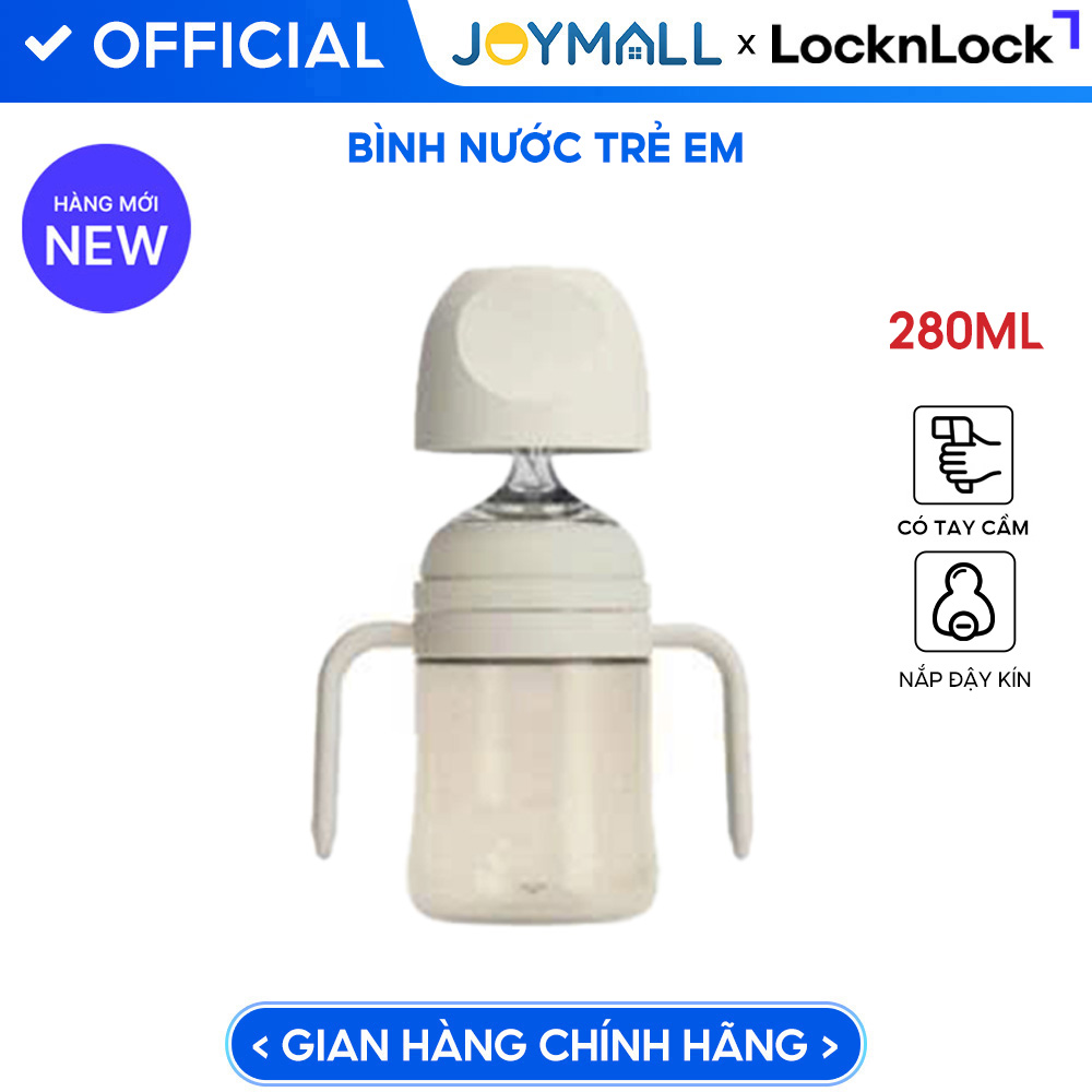 Bình Nước Cho Bé LocknLock Ppsu Straw Cup HAP914 280ml, HAP915 350ml, Hàng Chính Hãng - JoyMall