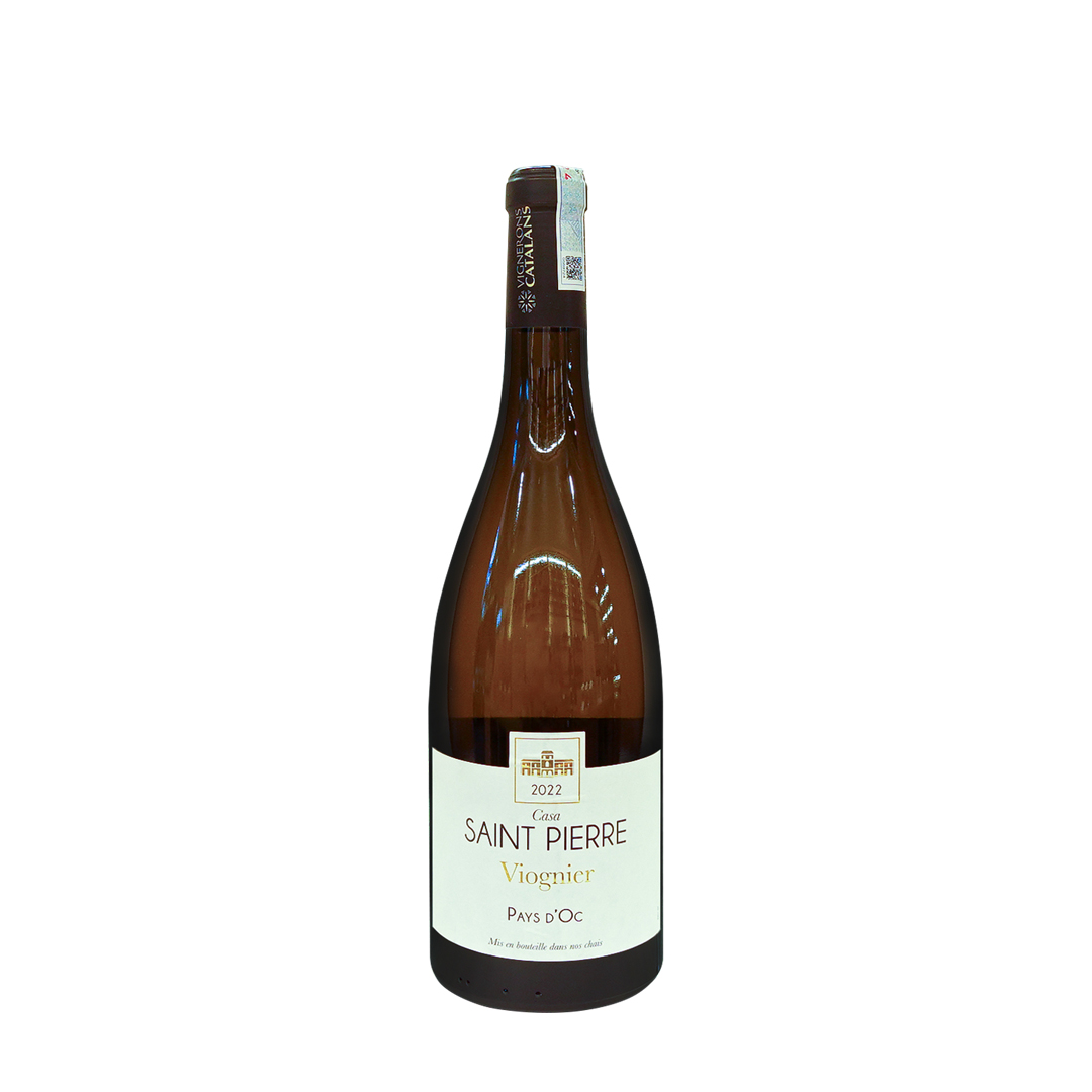 Rượu Vang Trắng  Pháp Viognier Casa Saint Pierre - IGP Pays d'Oc 750ml 12.5% Pháp  - Hàng chính hãng