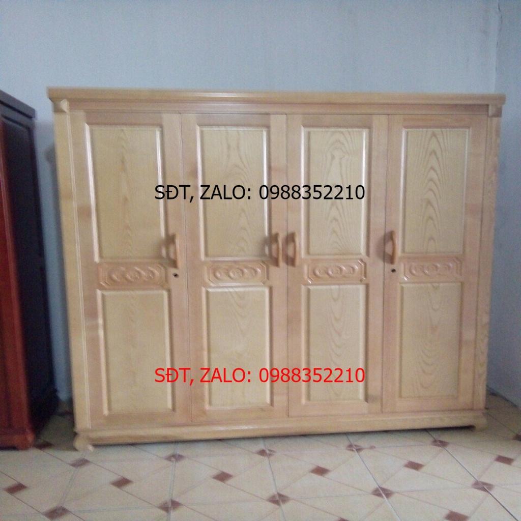 Tủ 4 Cánh Gỗ Sồi Nga