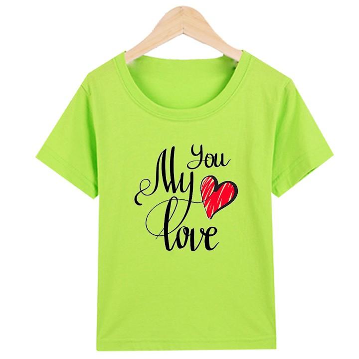 Áo thun nữ tay ngắn in chữ You my love siêu dễ thương ATNK 1083