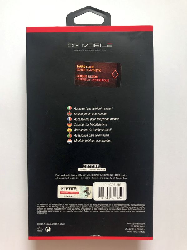 Ốp Lưng dành cho Iphone Xs/X Ferrari, Carbon và Da Thật - HÀNG NHẬP KHẨU
