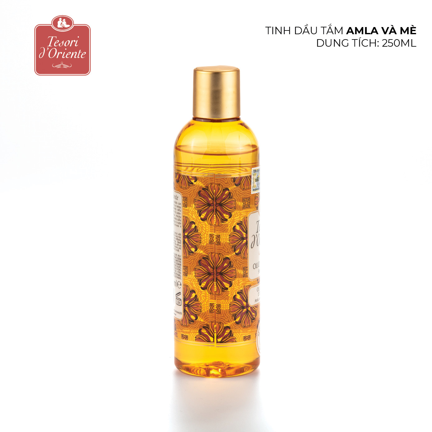 Tinh dầu tắm Tesori d'Oriente Amla và dầu mè - Amla &amp; Sesame Oils 250ml