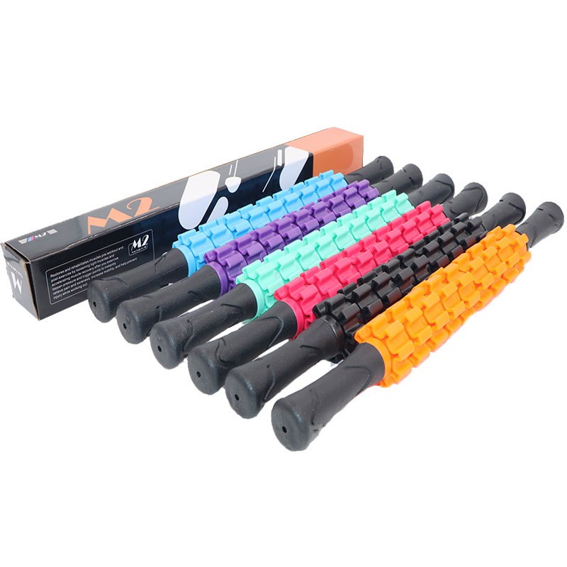 Gậy Lăn Massage 9 Răng Dãn Cơ Bắp Roller Stick tập Gym Yoga YO40