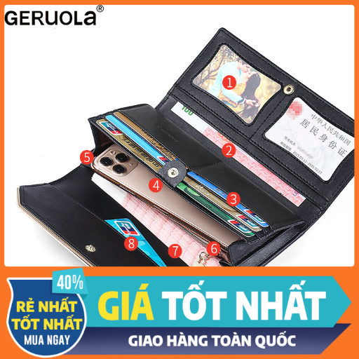 Ví Nữ Dài Da Bò Cao Cấp Phong cách Hàn Quốc TVNN378 - Backpackworld HCM