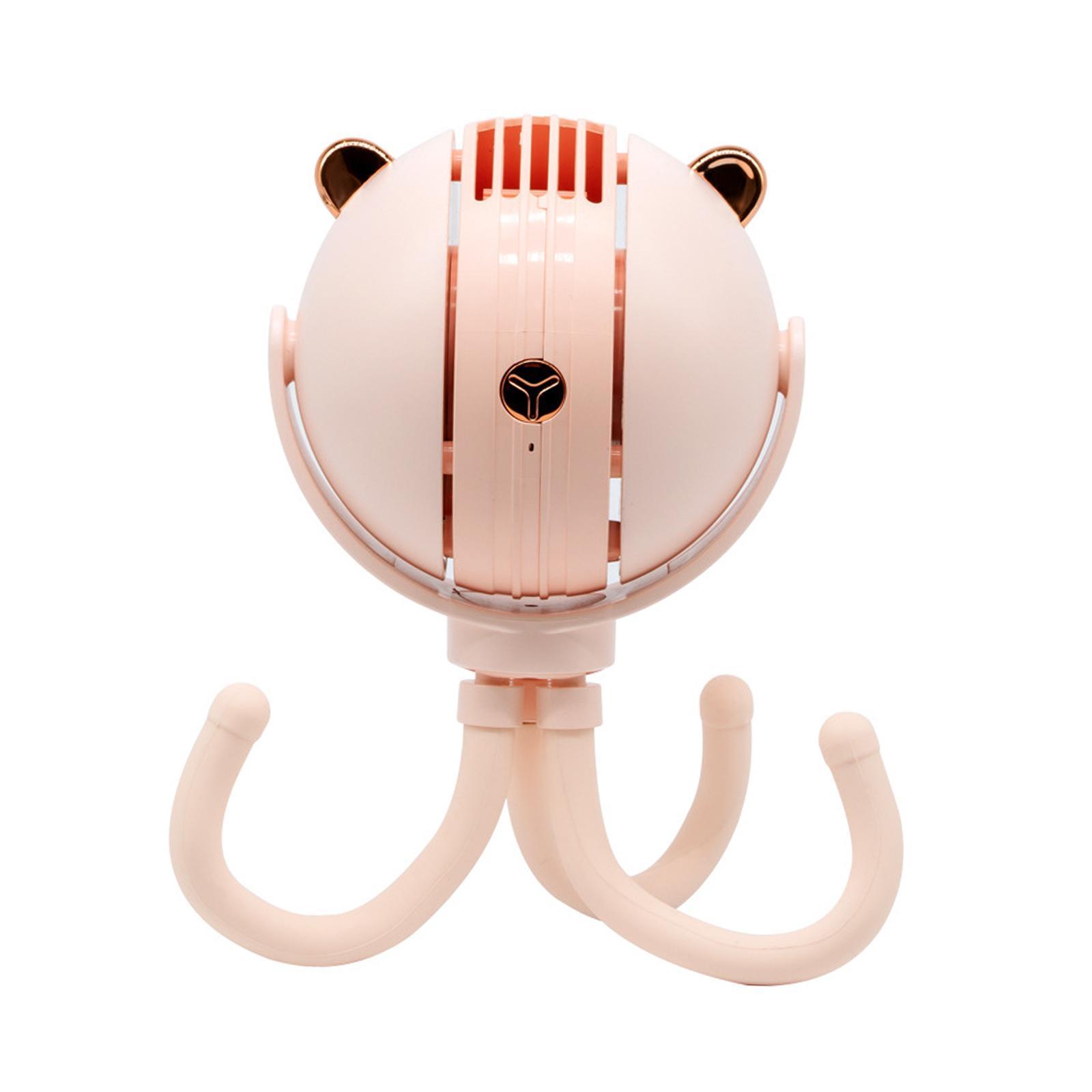 Cute Portable Stroller Fan Handheld Fan for Car Seat  Speed