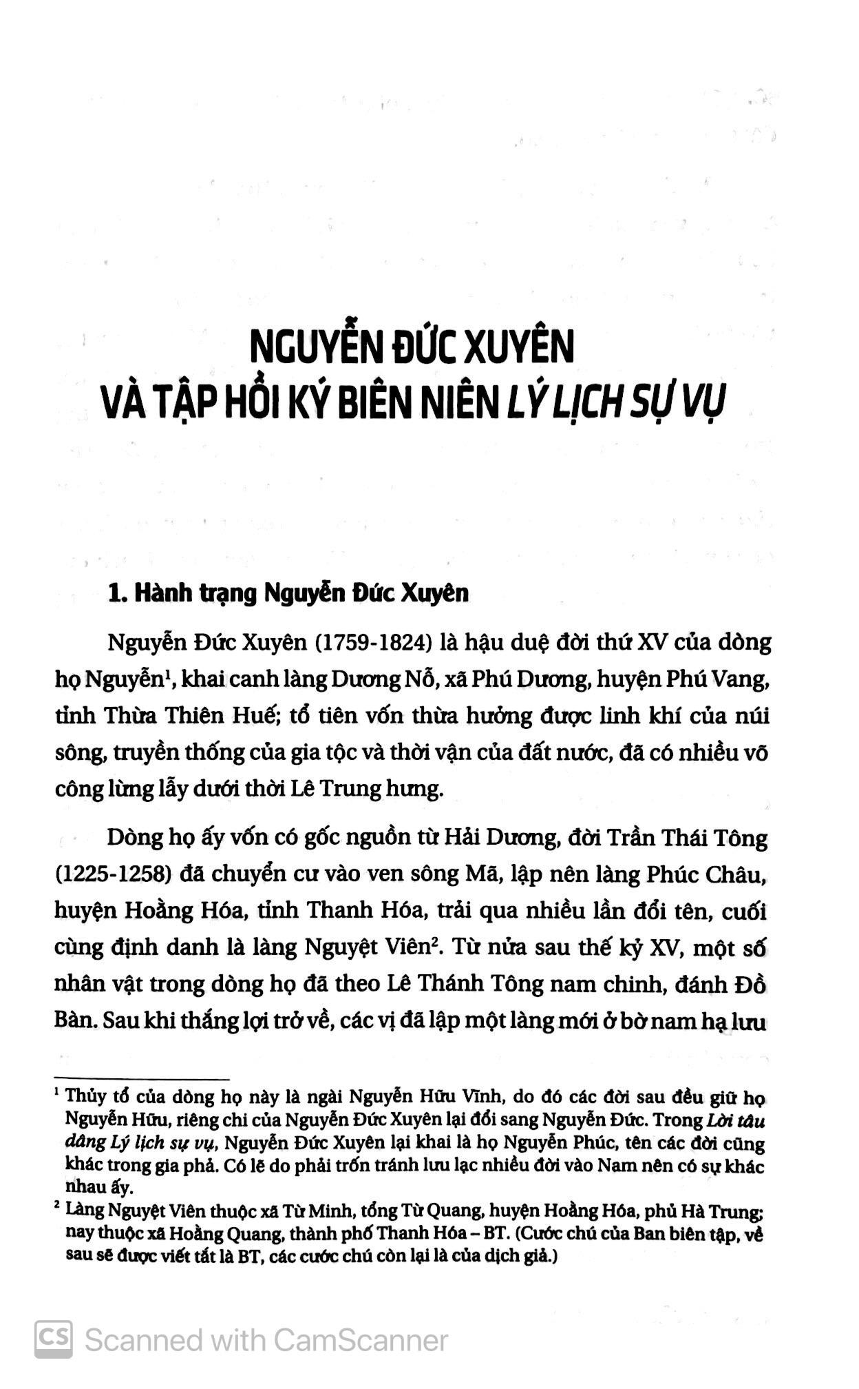 Lý Lịch Sự Vụ