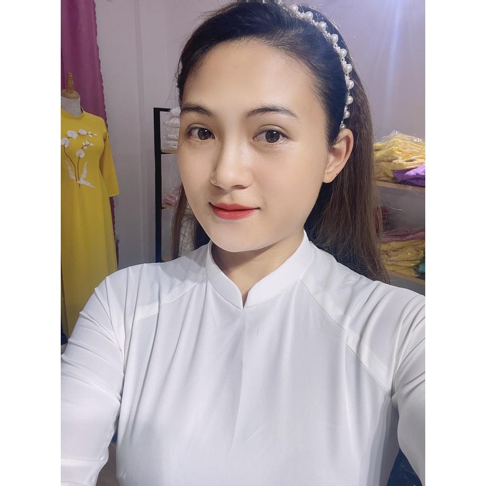 ÁO DÀI HỌC SINH - CAO CẤP - CO GIÃN- THÁM HÚT MỒ HÔI