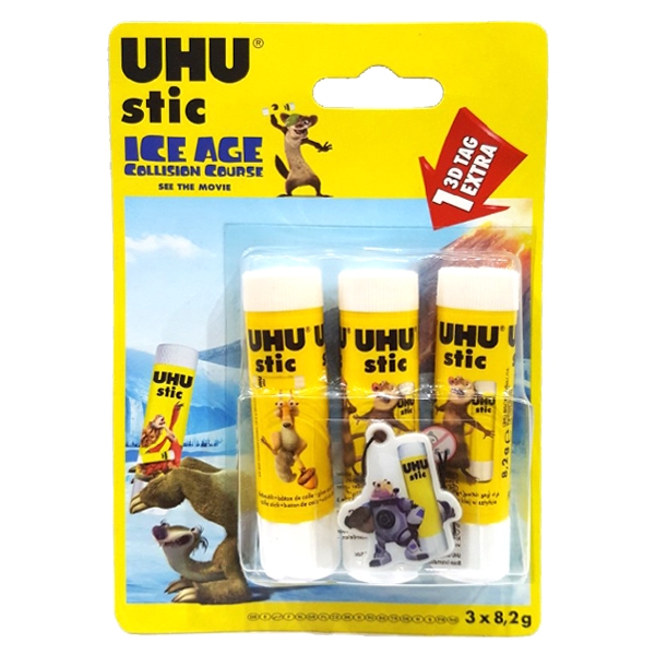 UHU - Vỉ 3 Hồ Khô 8.2G Ice Age