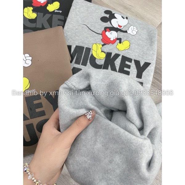 Bộ Mickey nữ chất nỉ đẹp siêu ấm thời trang Banamo Fashion 197