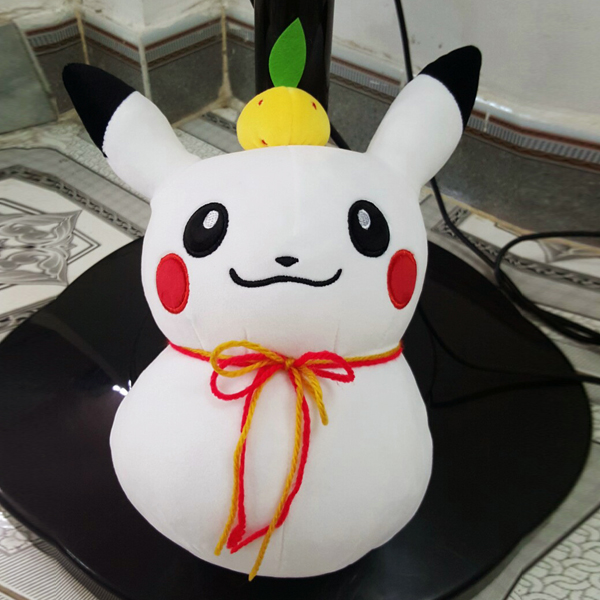 Gấu Bông Pikachu Lật Đật (30 Cm) Gb79 (Màu Trắng)