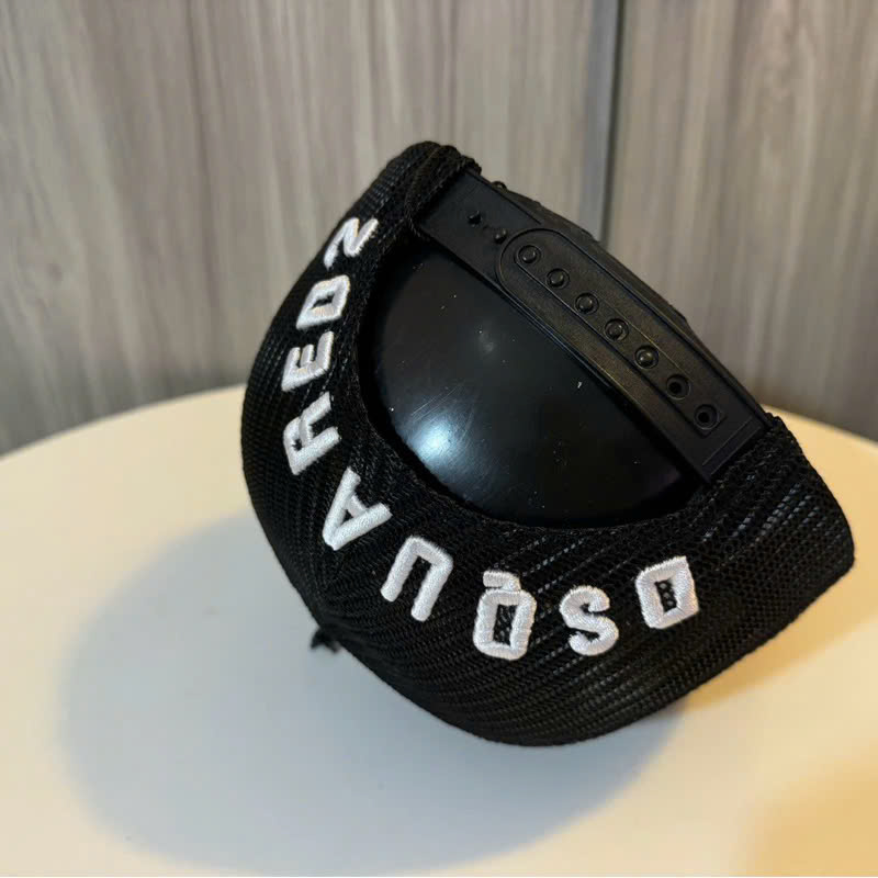 Nón kết, mũ kết Dsquared chữ xanh dương phối lưới vải kaki xịn chuẩn thời trang (Ảnh thật)
