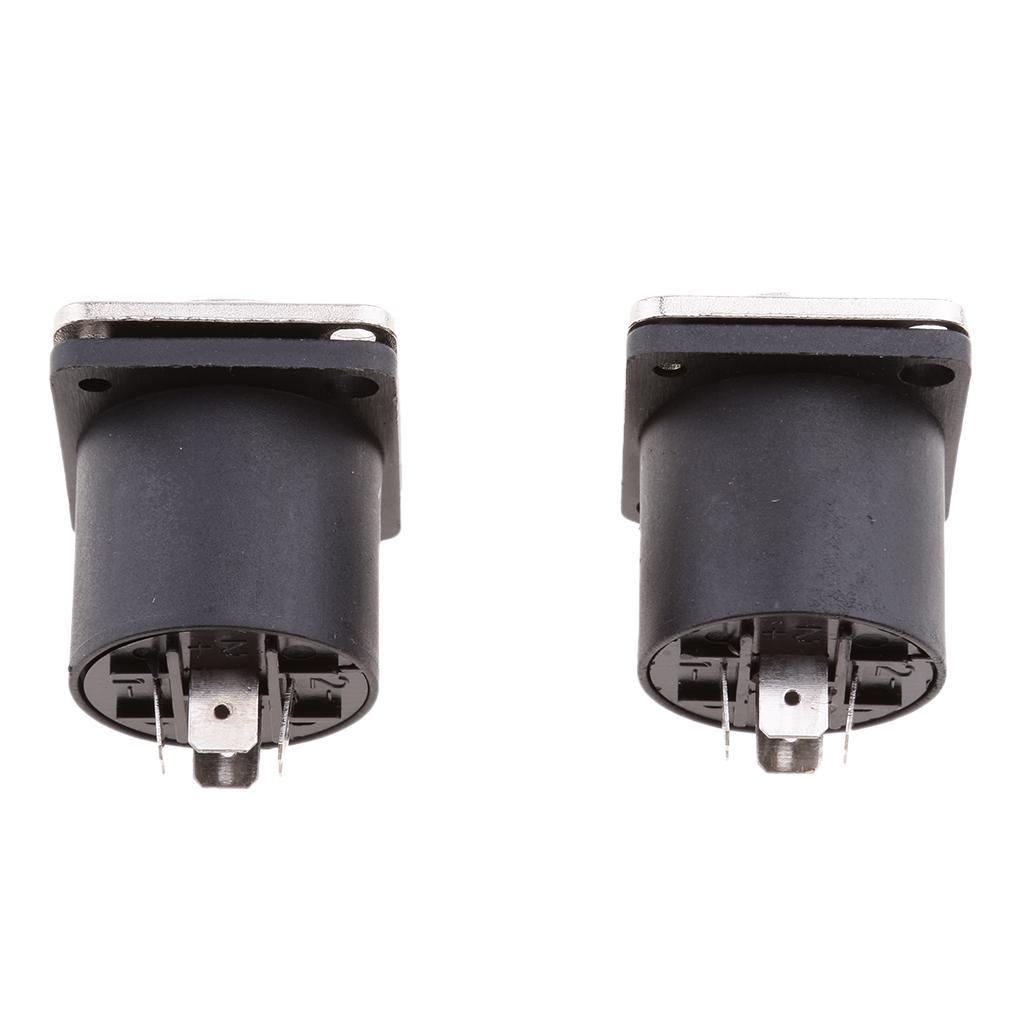 2 Pcs 4 Pin Female  Compatible Audio Cable adapter