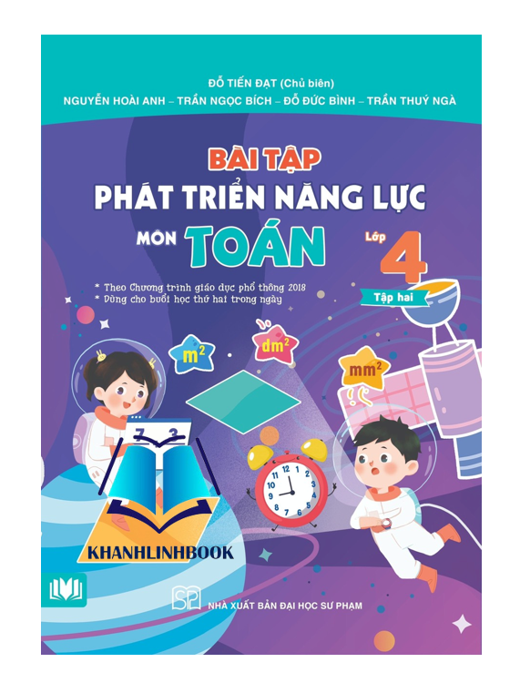 Sách Combo Bài Tập Phát Triển Năng Lực Môn Toán Lớp 4 Tập 1 + 2