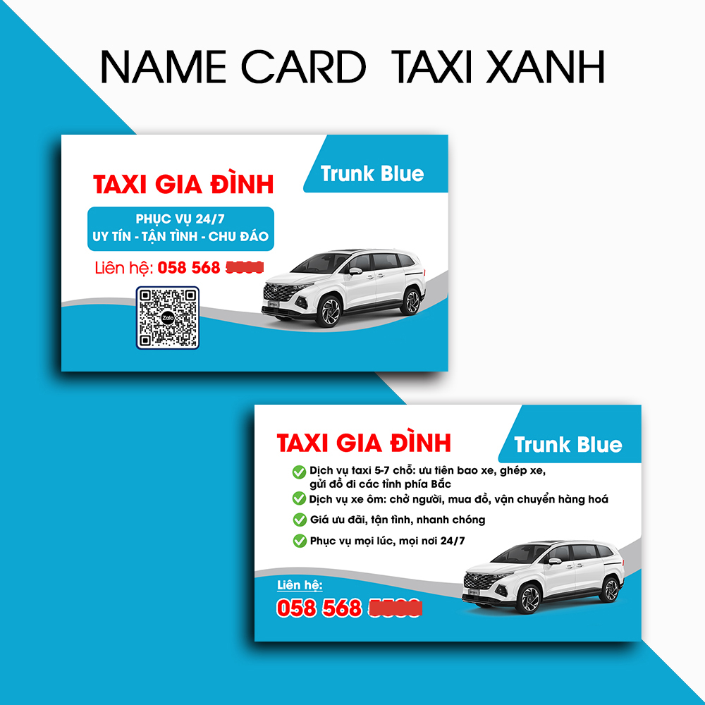 In Name Card - Danh Thiếp TAXI | In Theo Yêu Cầu - MS: 111607