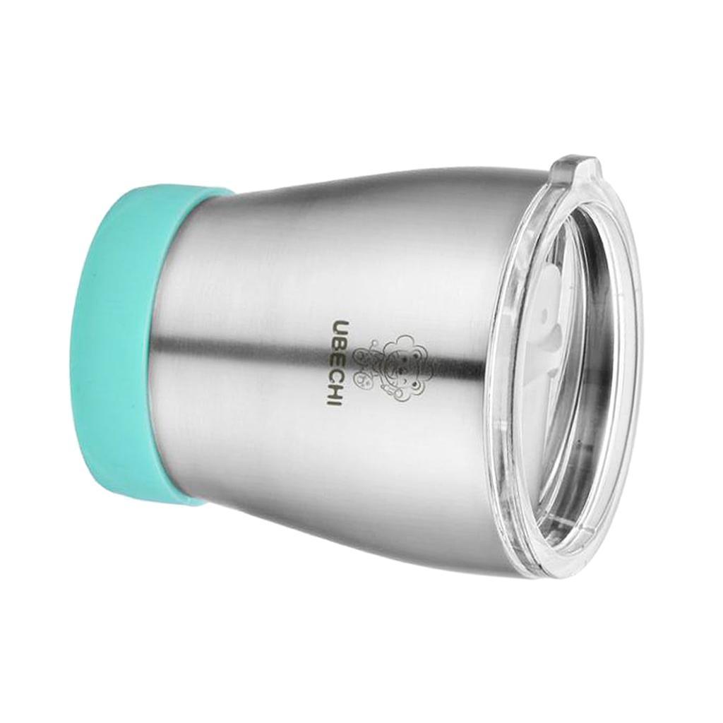 2Pcs Stainless Steel Water Coffee Tea Cup Juice Mug Bar Kitchen Pink Green
