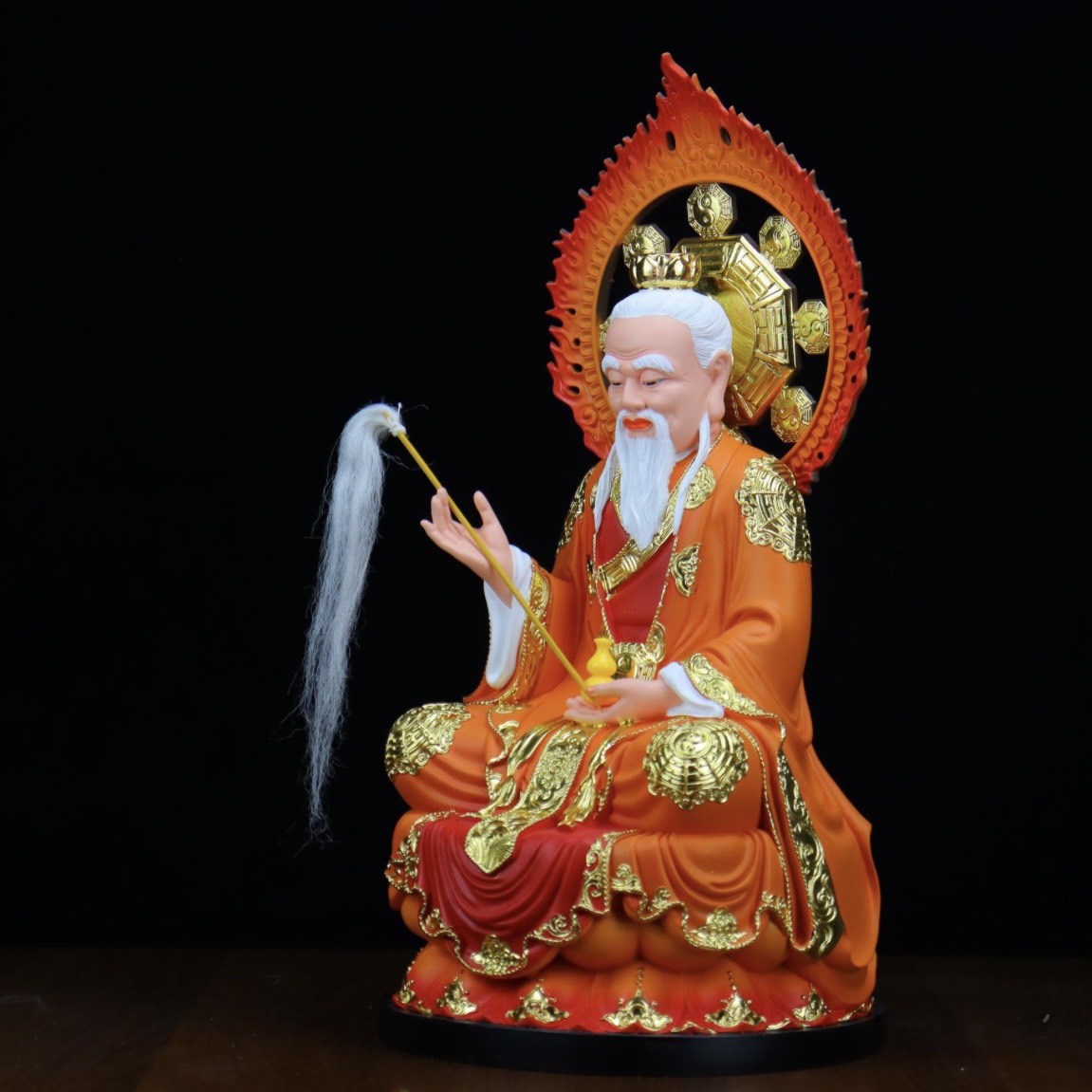 Tượng Tam Vị Thánh Tổ,Tam Thanh Đạo Tổ -Đạo Giáo(cao 31cm)