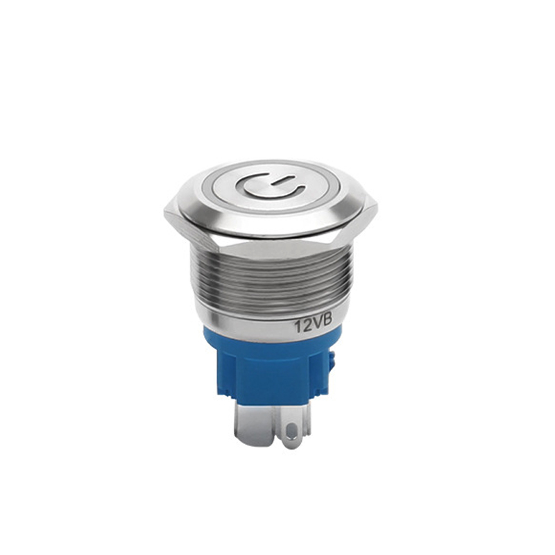 Công tắc nguồn Inox nhấn giữ tự khóa 22mm, Self-Lock Chịu nhiệt, Chống thấm nước