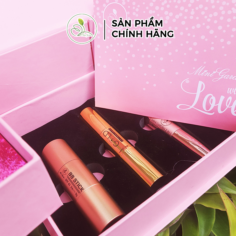 Set Quà Tặng Mini Garden Pink Rose Giftset - With Love Giftset Cực Xinh PV987