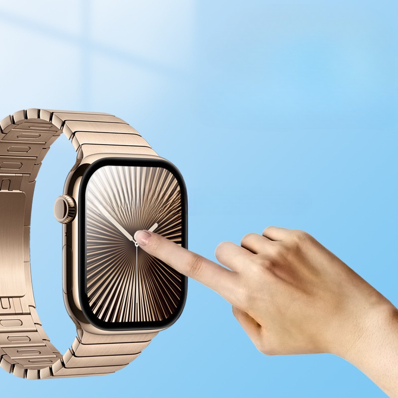 Miếng Dán Dẻo PMMA / PPF cho Apple Watch Series 10 / 11 Kai.N Chống Vỡ Viền Kèm Khung Trợ Dán_ Hàng chính hãng