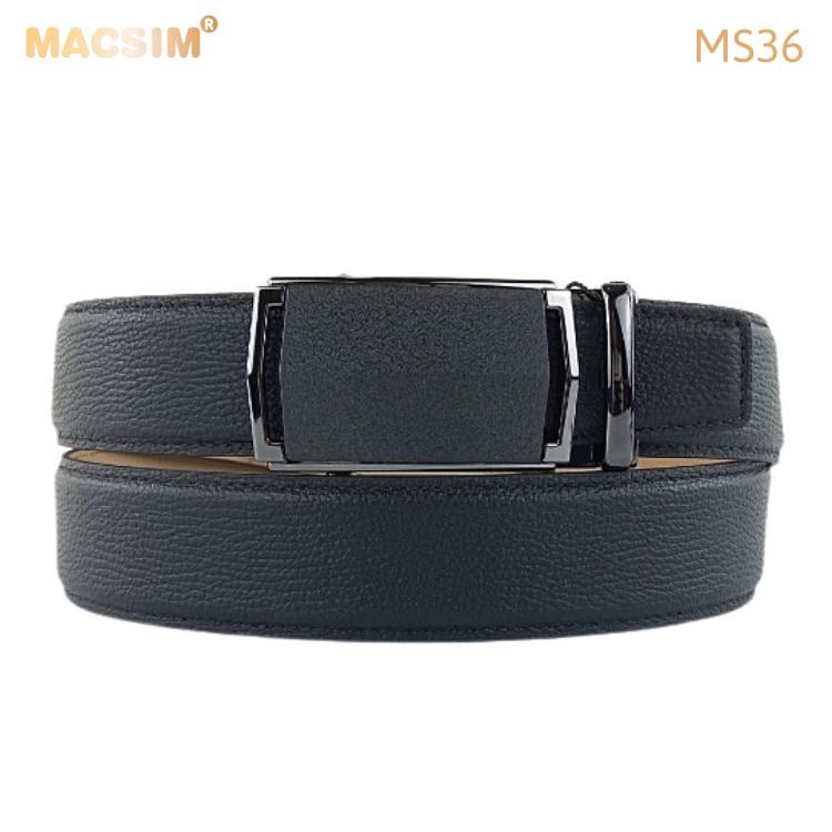 Thắt lưng nam da thật cao cấp nhãn hiệu Macsim MS36
