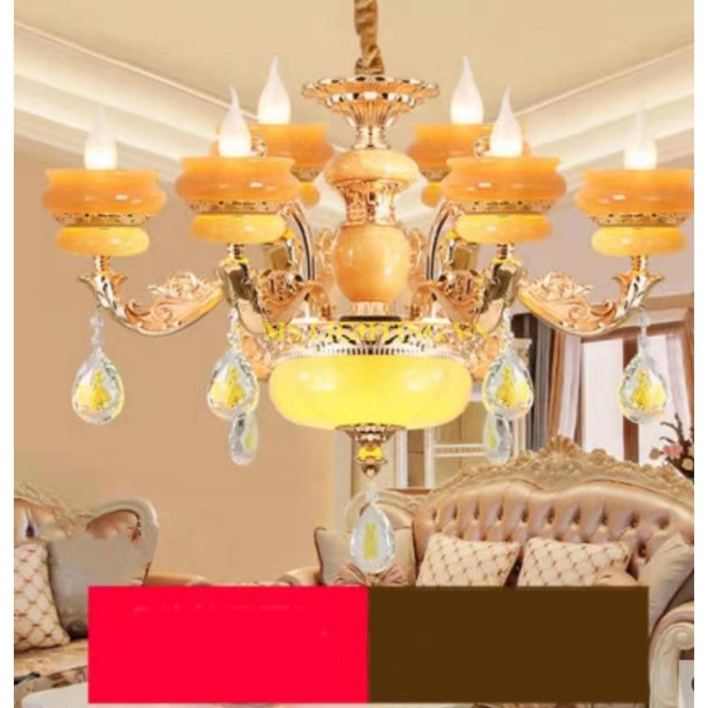 Đèn chùm KOIRE kiểu dáng sang trọng trang trí nhà cửa cao cấp loại 15 tay - kèm bóng LED chuyên dụng.