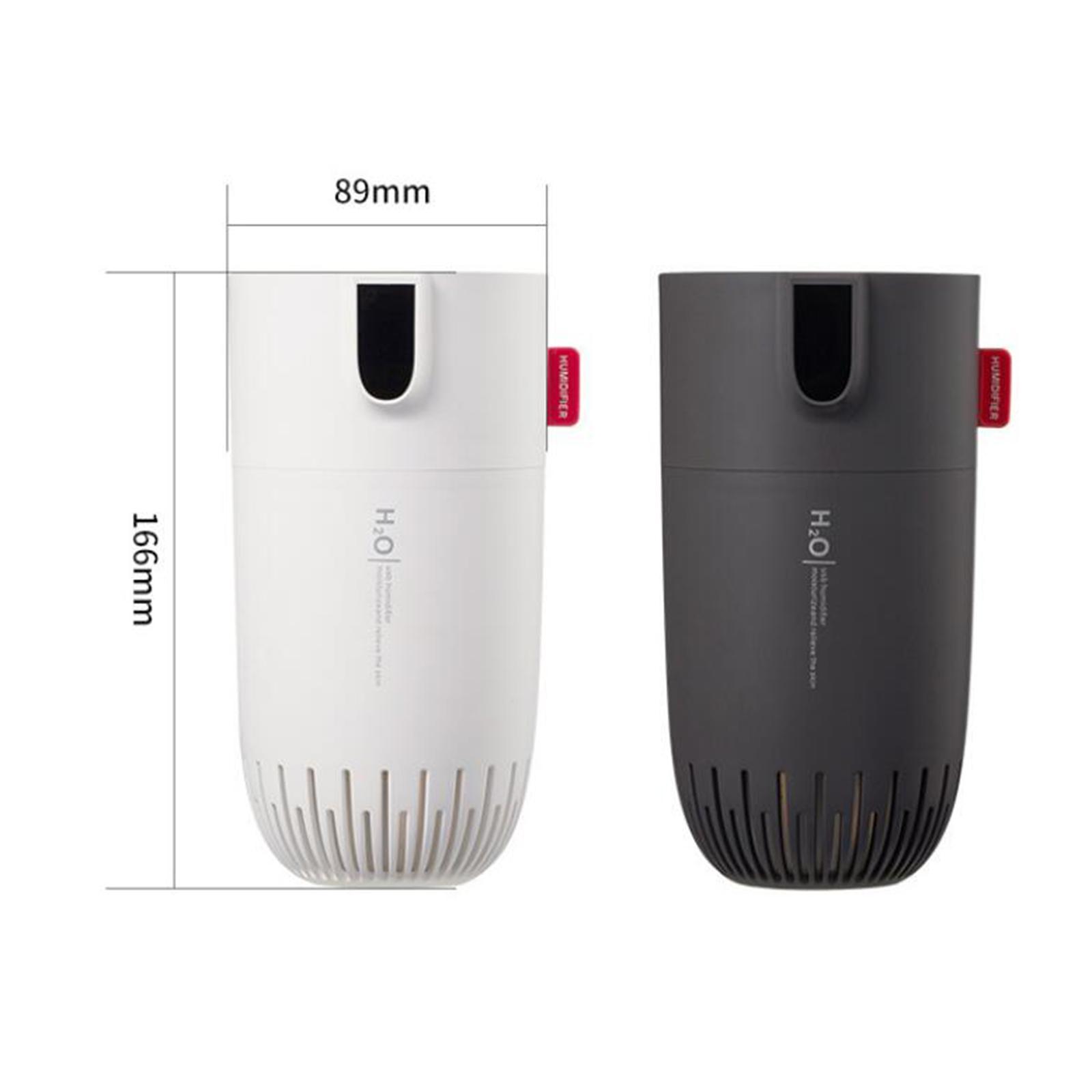 450ml Air Humidifier Mini with Atmosphere Light Desktop Quiet for Car Home