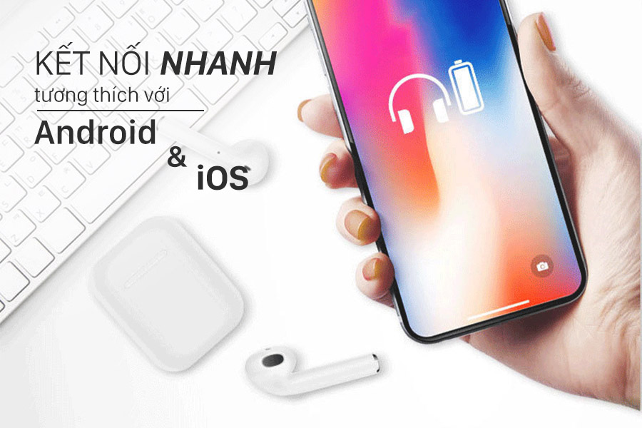 Tai Nghe Bluetooth i11 TWS Bluetooth 5.0 Cảm ứng chạm Stereo Super Bass - Hàng chính hãng