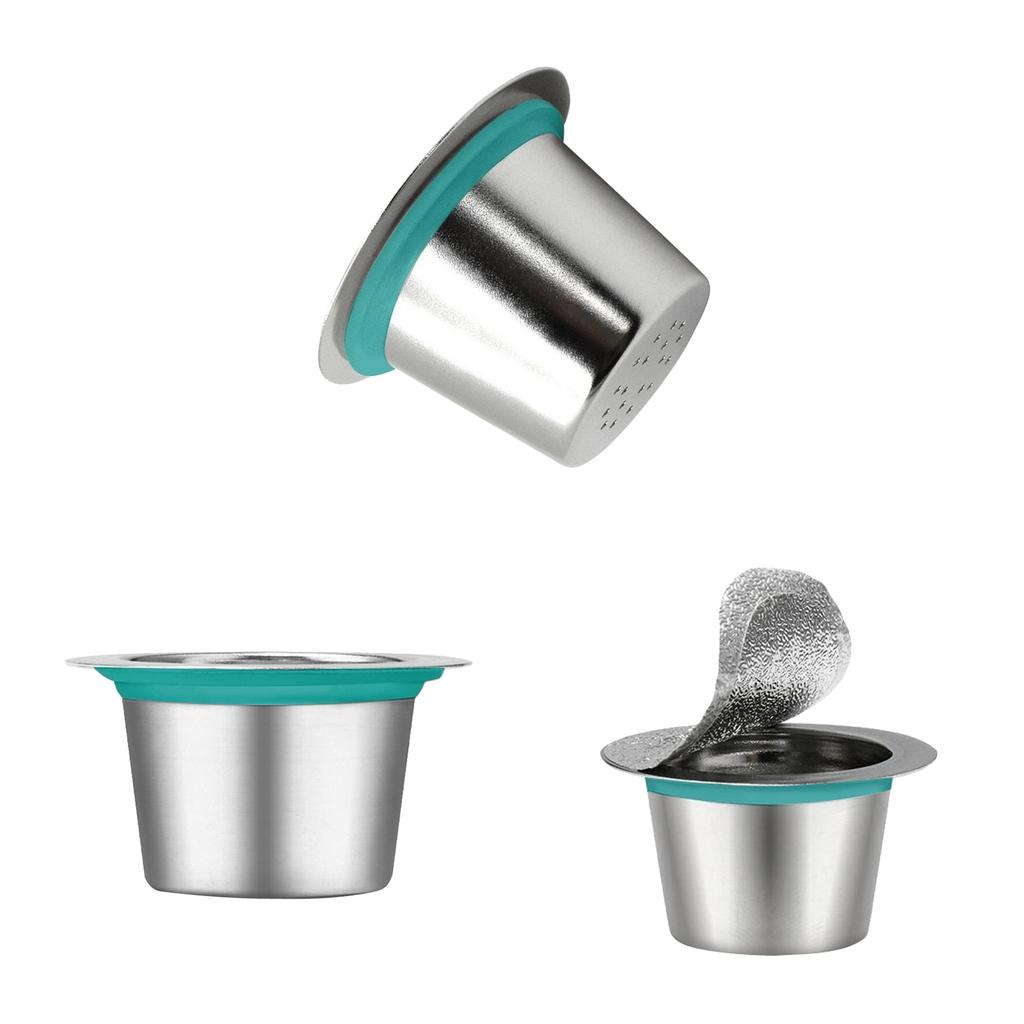3Pcs Stainless Steel Refillable Reusable Coffee Capsules Filter K-cup