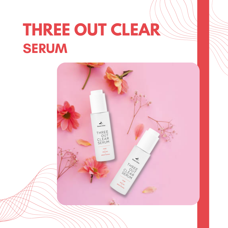 Serum Dưỡng Da Trắng Sáng GoodnDoc Three Out Clear Serum 50ml