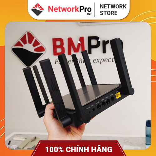 Router WiFi 6 Ruijie RG-EW3200GX PRO Hàng Chính Hãng – Băng Tần Kép, Tốc Độ 3200Mbps, Chịu Tải 192 User