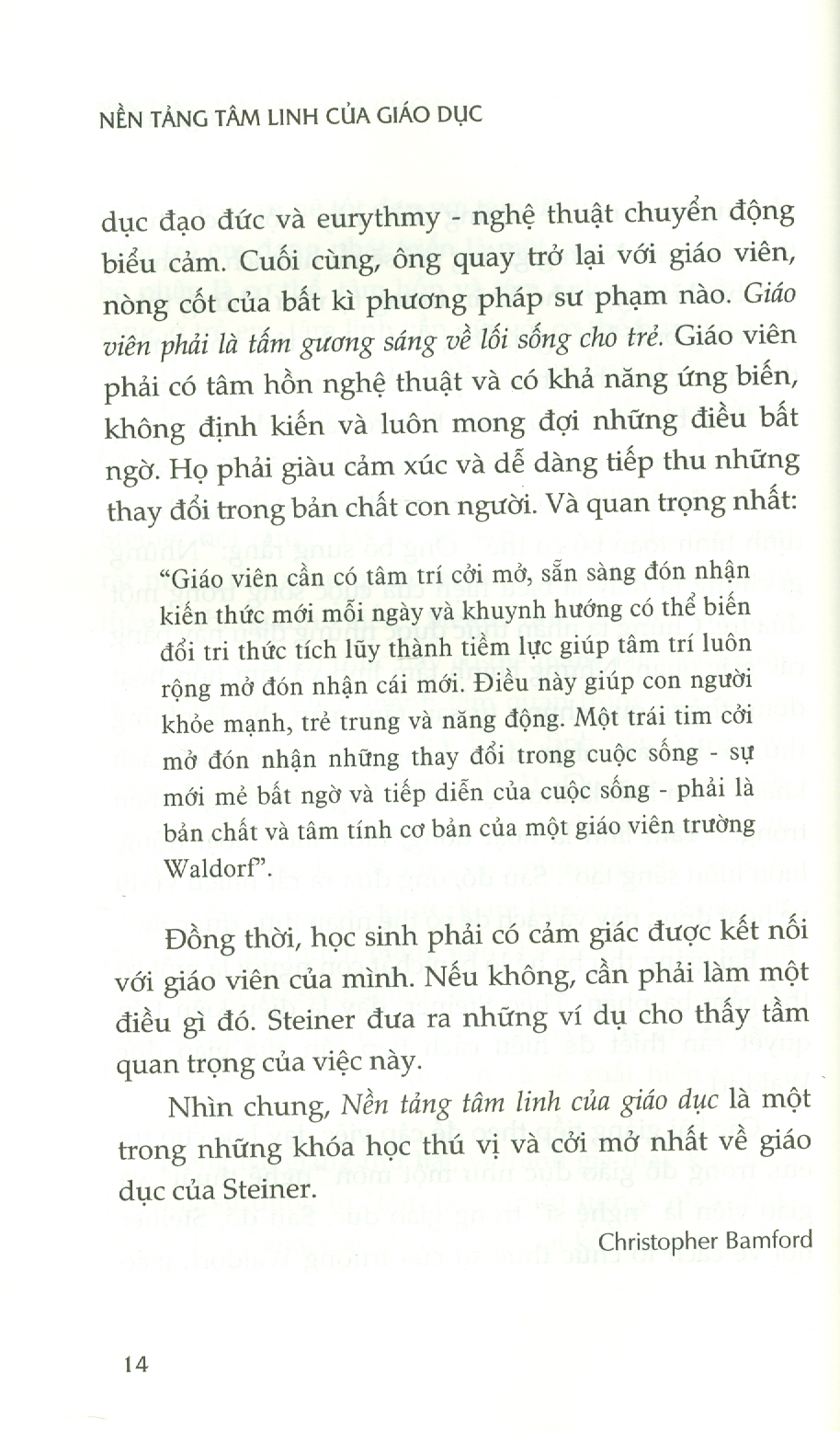 Nền Tảng Tâm Linh Của Giáo Dục (Sách Tham Khảo) (Tái bản năm 2023)